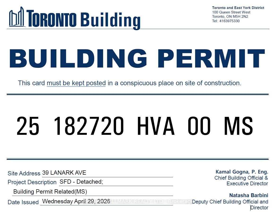 39 Lanark Avenue, Toronto C03 — photo 3 of 5