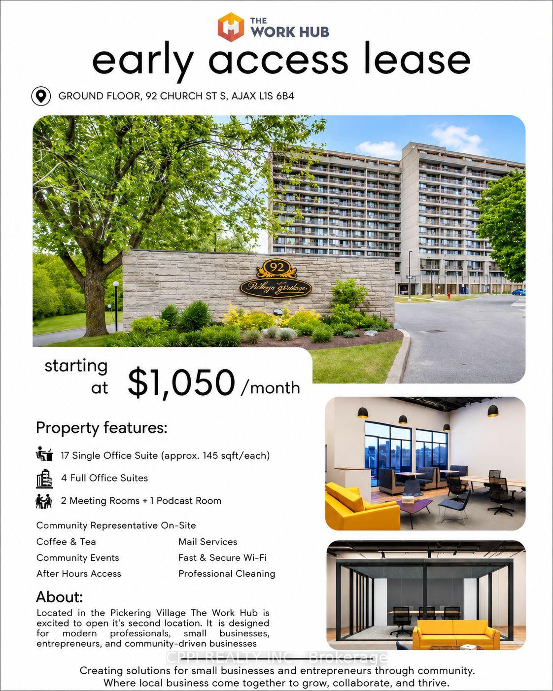 92 Church Street S Internal Office, Ajax, ON L1S 6B4 — Ajax, Ontario