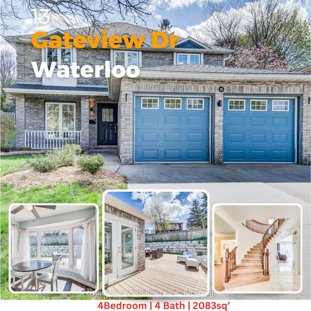 13 Gateview Drive, Waterloo, ON N2T 1A3 — Waterloo, Ontario